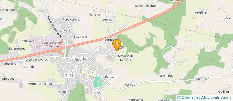 localisation de l'entreprise MADAME MARIE CHRISTINE YVON  LANGUIDIC