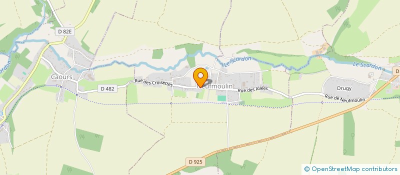 localisation de l'entreprise MADAME MARIE CHRISTOPHE  NEUFMOULIN