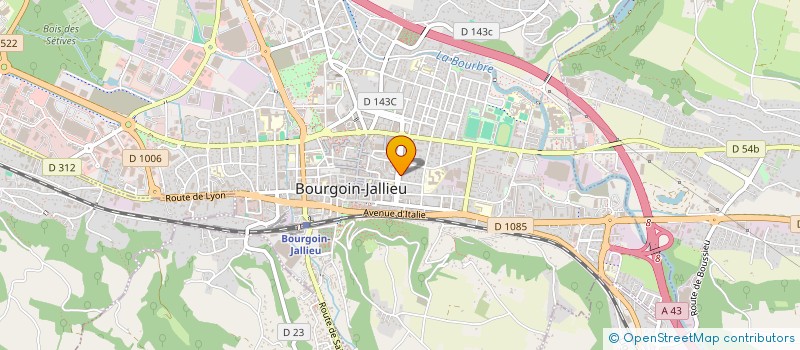 localisation de l'entreprise MADAME MARIE CHRISTOUD L'HOMME  BOURGOIN-JALLIEU