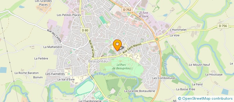 localisation de l'entreprise MADAME MARIE CHUPIN  BEAUPREAU-EN-MAUGES