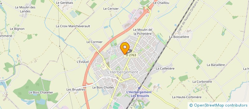 localisation de l'entreprise MADAME MARIE CLAIN à LA COPECHAGNIERE