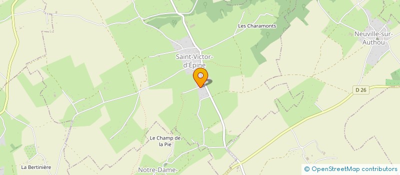 localisation de l'entreprise MADAME MARIE-CLAIRE AUBERT  SAINT-VICTOR-D'EPINE