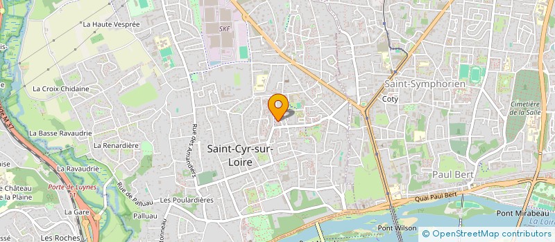 localisation de l'entreprise MADAME MARIE-CLAIRE AUFRERE  SAINT-CYR-SUR-LOIRE