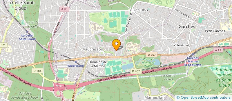 localisation de l'entreprise MADAME MARIE-CLAIRE AZNAR  VAUCRESSON