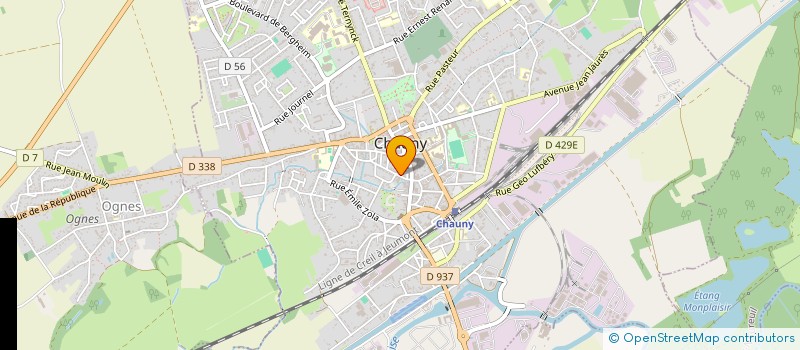 localisation de l'entreprise MADAME MARIE-CLAIRE BEAUDELOT  CHAUNY