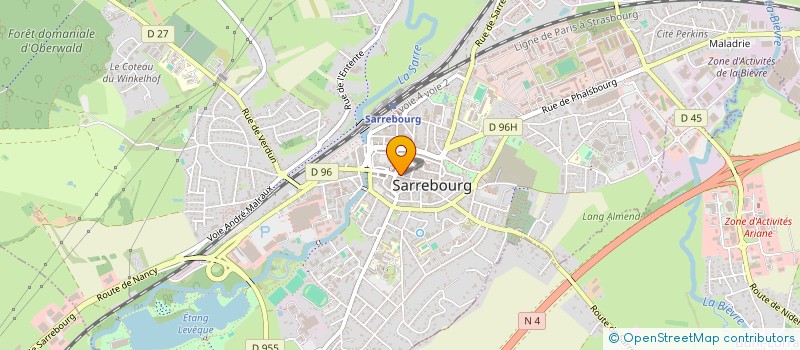 localisation de l'entreprise MADAME MARIE-CLAIRE BIER à SARREBOURG