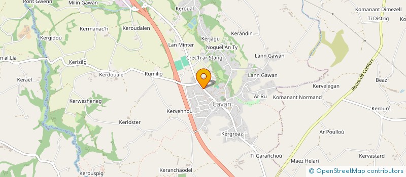 localisation de l'entreprise MADAME MARIE-CLAIRE BLANCHARD  CAVAN