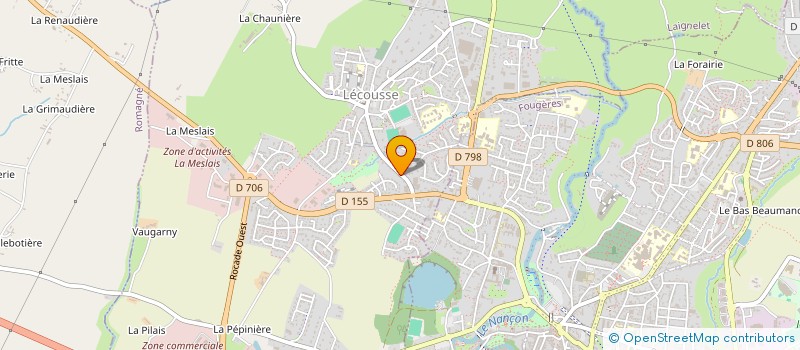 localisation de l'entreprise MADAME MARIE-CLAIRE BODIN  LECOUSSE