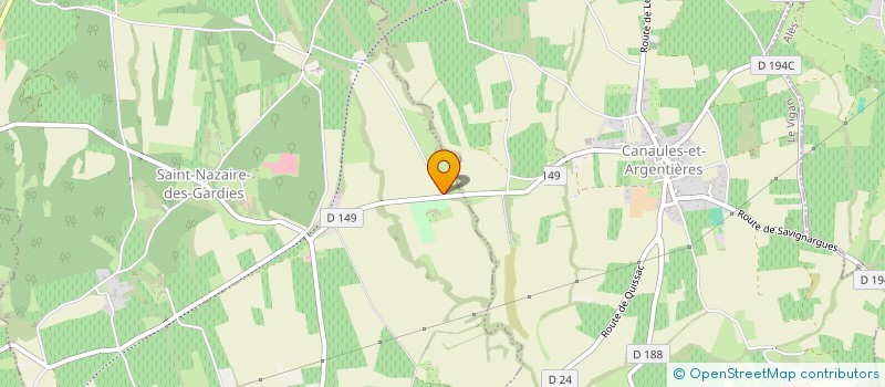 localisation de l'entreprise MADAME MARIE-CLAIRE BONNEVILLE  SAINT-NAZAIRE-DES-GARDIES