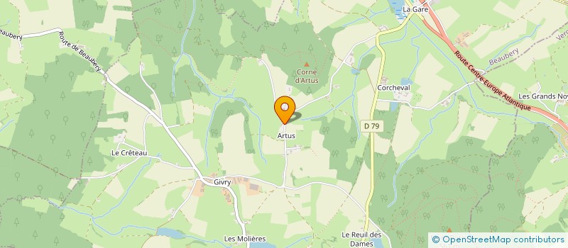 localisation de l'entreprise MADAME MARIE CLAIRE BONNOT  BEAUBERY