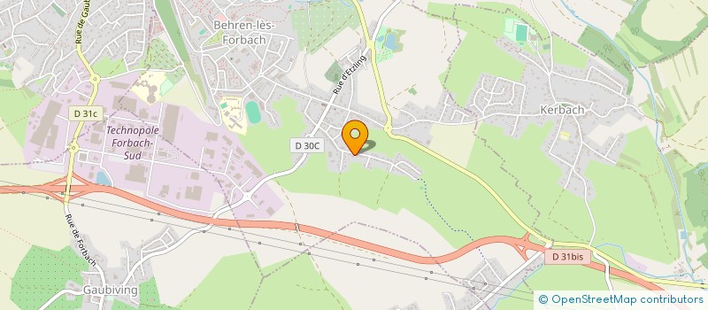 localisation de l'entreprise MADAME MARIE-CLAIRE BORN  BEHREN-LES-FORBACH