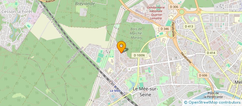 localisation de l'entreprise MADAME MARIE-CLAIRE BORREMAN  LE MEE-SUR-SEINE