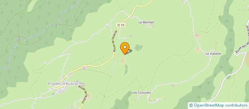 localisation de l'entreprise MADAME MARIE CLAIRE BOUDOU  PRADES D'AUBRAC