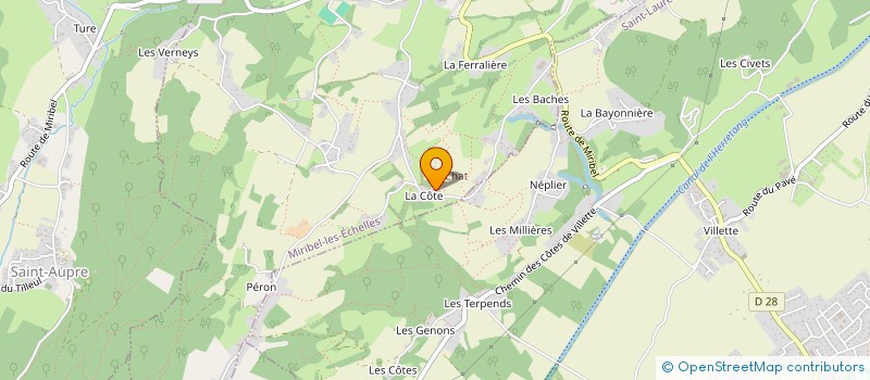 localisation de l'entreprise MADAME MARIE CLAIRE BOUSQUET  SAINT-PIERRE-DE-CHARTREUSE