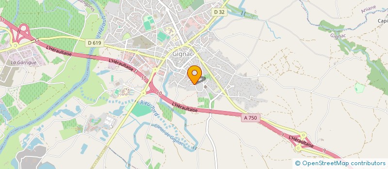 localisation de l'entreprise MADAME MARIE-CLAIRE BRISSAC  GIGNAC