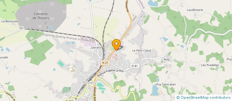 localisation de l'entreprise MADAME MARIE-CLAIRE CHAMINADE  THIVIERS