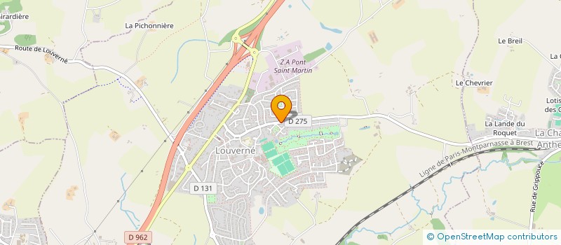 localisation de l'entreprise MADAME MARIE-CLAIRE CHERON  LOUVERNE