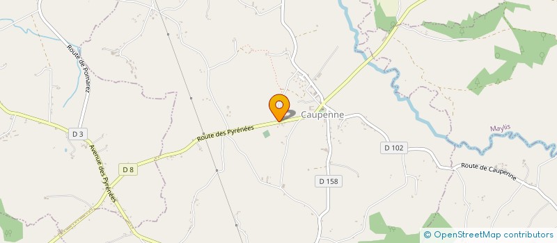 localisation de l'entreprise MADAME MARIE-CLAIRE DALLA TORRE  CAUPENNE