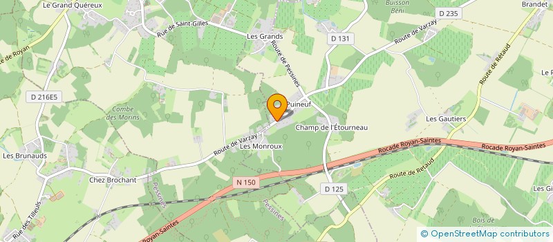 localisation de l'entreprise MADAME MARIE CLAIRE DAVID  SAINTES