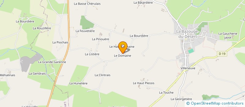 localisation de l'entreprise MADAME MARIE-CLAIRE DAVY à SAINT-GEORGES-DE-REINTEMBAULT