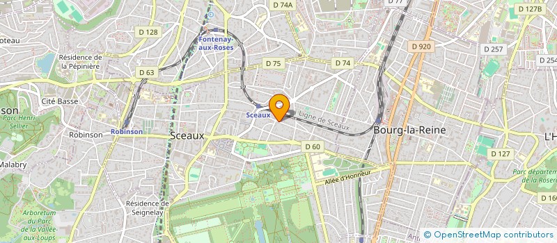 localisation de l'entreprise MADAME MARIE-CLAIRE DE MONTLIVAULT GUYON à SCEAUX