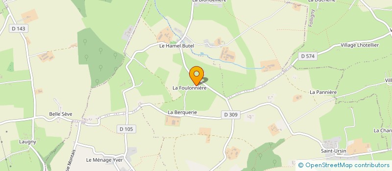 localisation de l'entreprise MADAME MARIE CLAIRE DESTOUCHES  SAINT-JEAN-DES-CHAMPS