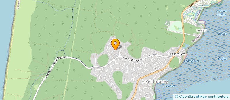 localisation de l'entreprise MADAME MARIE CLAIRE EBAH ABENG  LEGE-CAP-FERRET