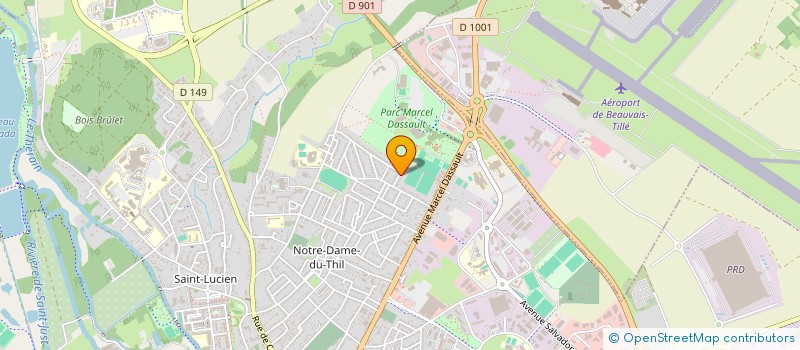 localisation de l'entreprise MADAME MARIE-CLAIRE FANTUZZO  BEAUVAIS