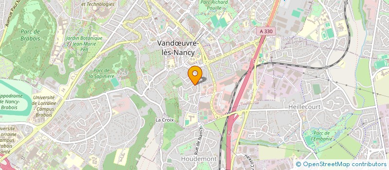 localisation de l'entreprise MADAME MARIE CLAIRE FINANCE  VANDUVRE-LES-NANCY