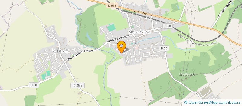 localisation de l'entreprise MADAME MARIE-CLAIRE FRIREN  METZERVISSE