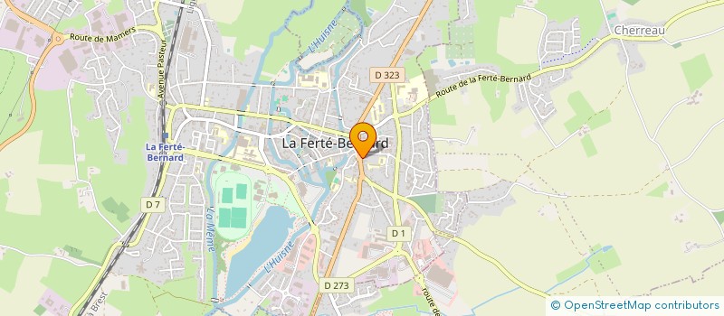 localisation de l'entreprise MADAME MARIE-CLAIRE GENIN  LA FERTE-BERNARD