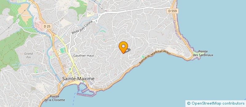 localisation de l'entreprise MADAME MARIE CLAIRE GIOVANNETTI à SAINTE-MAXIME