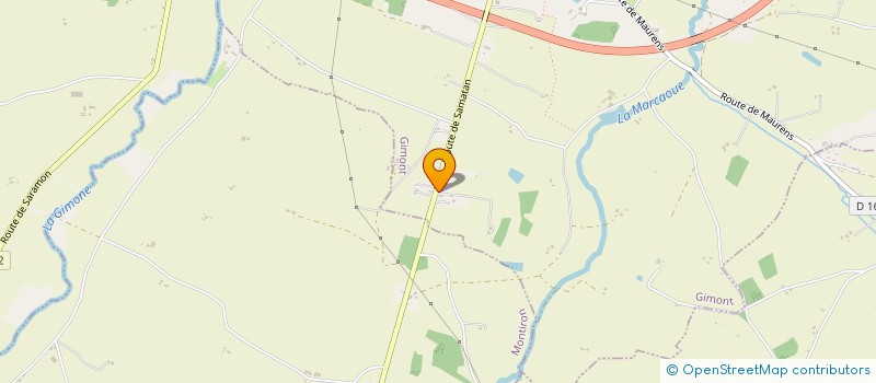 localisation de l'entreprise MADAME MARIE CLAIRE GISCLARD  GIMONT