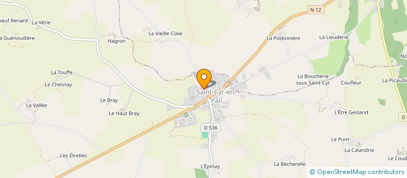 localisation de l'entreprise MADAME MARIE- CLAIRE GUILLOUX  SAINT-CYR-EN-PAIL