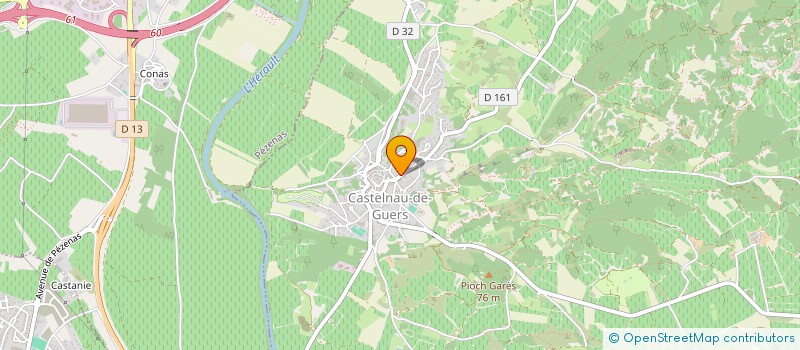 localisation de l'entreprise MADAME MARIE-CLAIRE GUIRAUD  CASTELNAU-DE-GUERS