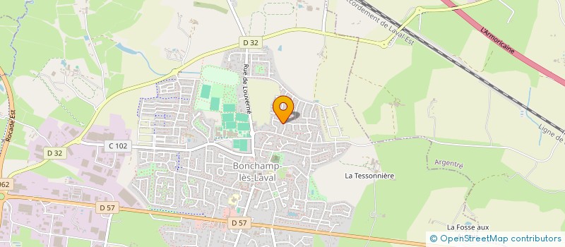 localisation de l'entreprise MADAME MARIE CLAIRE HOUDIN à BONCHAMP-LES-LAVAL