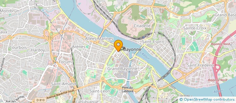 localisation de l'entreprise MADAME MARIE CLAIRE IDIART  BAYONNE