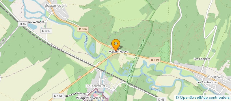 localisation de l'entreprise MADAME MARIE-CLAIRE JEANDON  DOLANCOURT