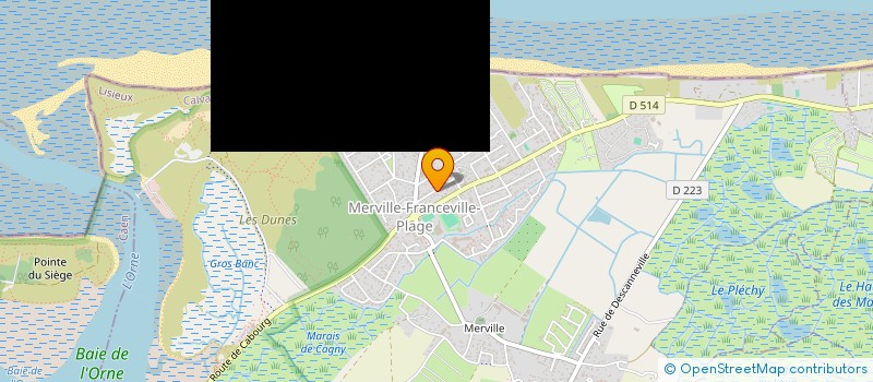 localisation de l'entreprise MADAME MARIE CLAIRE JOURDAN  MERVILLE-FRANCEVILLE-PLAGE