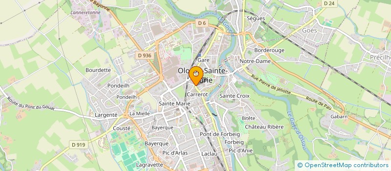 localisation de l'entreprise MADAME MARIE-CLAIRE LAPORTE FAURET à OLORON-SAINTE-MARIE