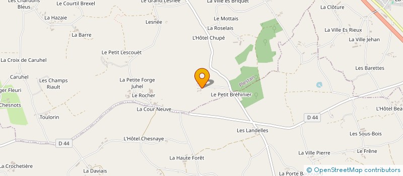 localisation de l'entreprise MADAME MARIE CLAIRE LE COR  PLESTAN