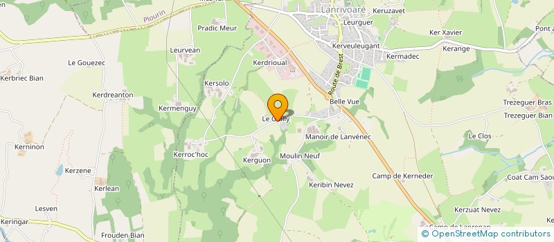 localisation de l'entreprise MADAME MARIE-CLAIRE LE GARS  LANRIVOARE