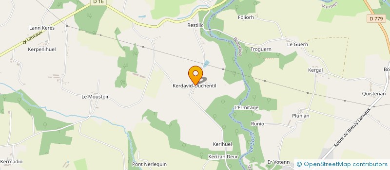 localisation de l'entreprise MADAME MARIE-CLAIRE LE POL  PLUVIGNER