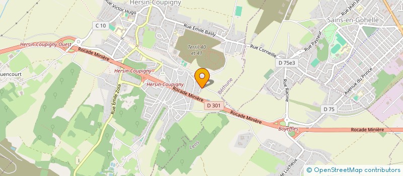 localisation de l'entreprise MADAME MARIE-CLAIRE LEFEBVRE  HERSIN-COUPIGNY