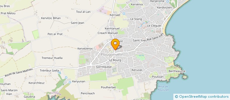 localisation de l'entreprise MADAME MARIE-CLAIRE LESCOP  PLOUGONVELIN