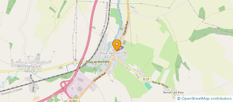 localisation de l'entreprise MADAME MARIE CLAIRE LUTHUN  POIX-TERRON