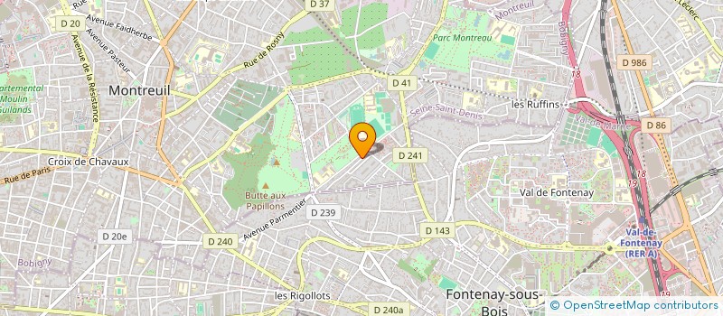 localisation de l'entreprise MADAME MARIE-CLAIRE MARIAUD à MONTREUIL
