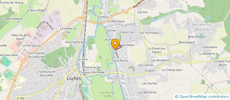 localisation de l'entreprise MADAME MARIE-CLAIRE MENDEZ  BEAULIEU-LES-LOCHES