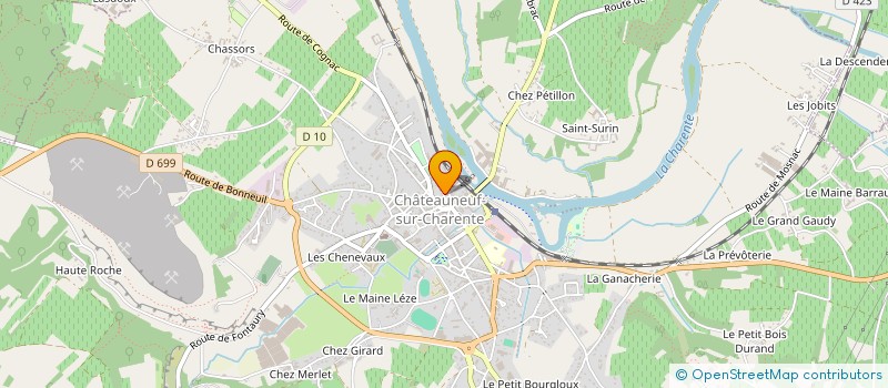 localisation de l'entreprise MADAME MARIE-CLAIRE MERILLOU à CHATEAUNEUF-SUR-CHARENTE