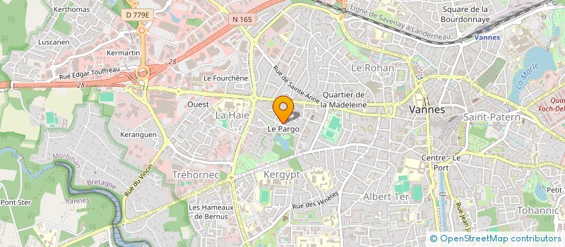 localisation de l'entreprise MADAME MARIE-CLAIRE METIVIER  VANNES